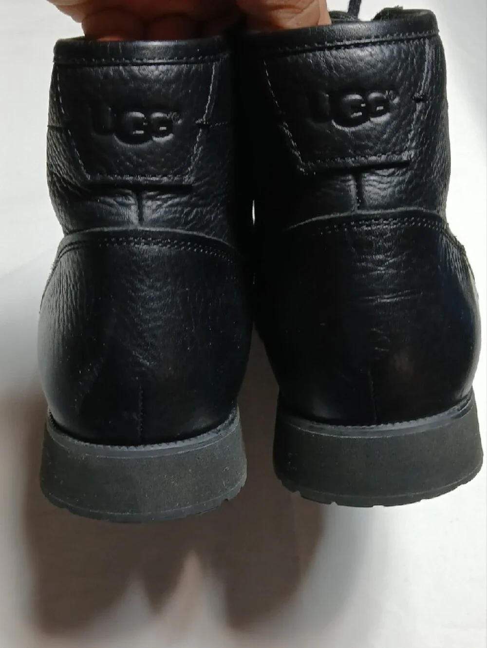 UGG Black Men's Chukka Lace-Up Boots Sie 10